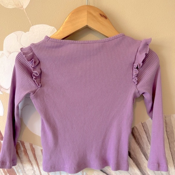 H&M Ruffle trimmed long-sleeve top, 2T - Picture 4 of 4